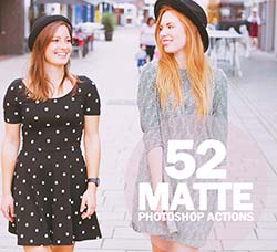 PS动作－52个无光泽色调：52 Matte Photoshop Actions